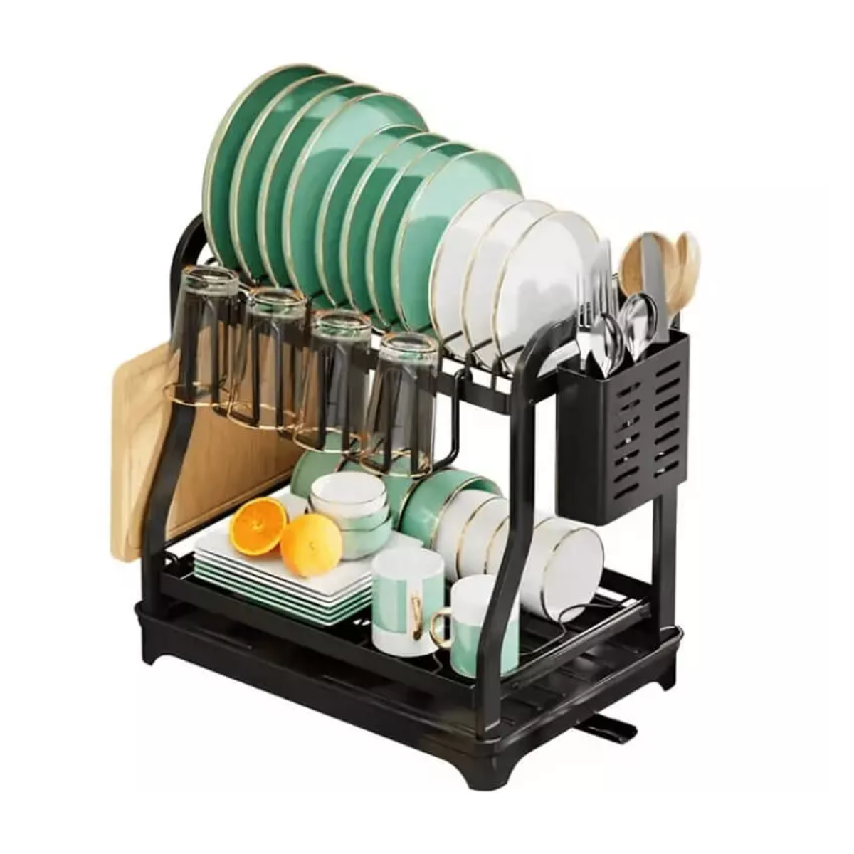 Miniatura 5 de Escurridor organizador platos 2 niveles